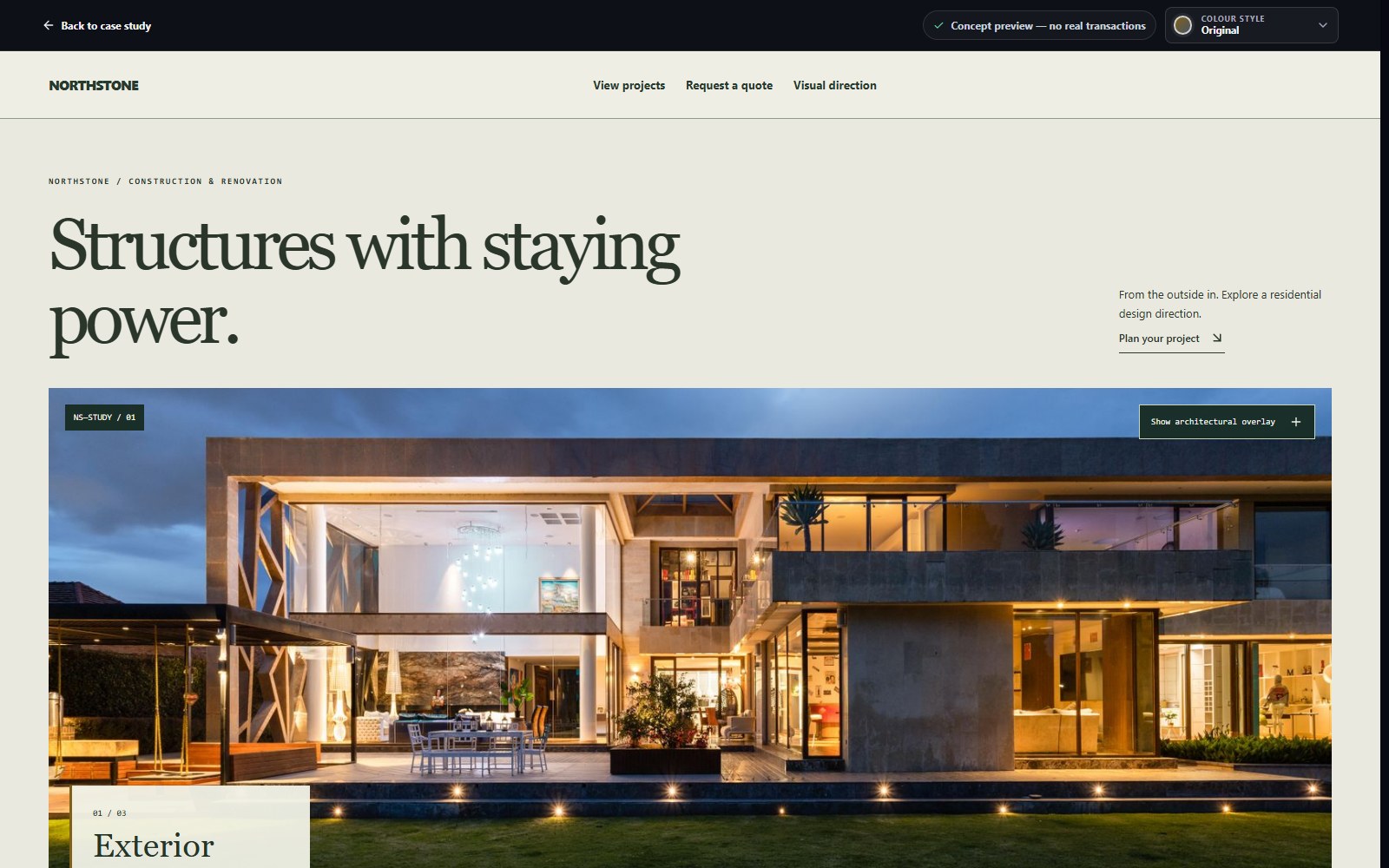 Example website, not a completed client project
